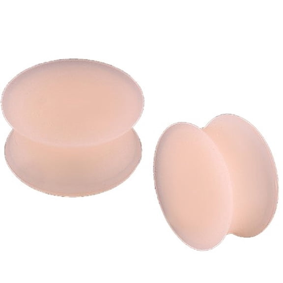 Silicone Ear Gauges Flesh Tone Ear Plugs-sold in Pairs chose size below