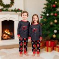 thumbnail image 2 of Christmas Family Pajamas Outfit, Superhero Graphic Long Sleeve Sleepwear Loungewear Set for Group Party, 2 of 5
