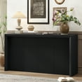 thumbnail image 2 of Aukfa Long Console Table, Wood Sofa Table or Living Room, Hallway,Black, 2 of 8