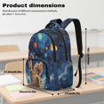 thumbnail image 7 of DISNIMO Galaxy Cat Print Large Capacity School Backpack, Multi-Pocket Lightweight Bookbag with Side Mesh Pockets for Elementary & Middle School Students Daily Use, 7 of 7