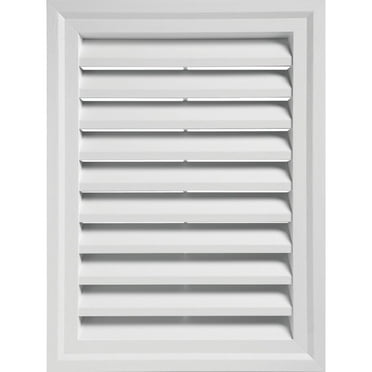 Ply Gem 24" x 30" Rectangular White Gable Attic Vent RECTGV2430 AW
