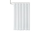 Simply Shabby Chic White Ruffle Polyester Shower Curtain, 72 x 72