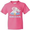 thumbnail image 3 of Inktastic My Nonni Loves Me Cute Elephants Clouds Moon and Stars Youth T-Shirt, 3 of 5