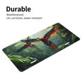 thumbnail image 4 of Kdxio Flying Parrots In Jungle License Plate Car Front License Plate Car Decoration Car Accessories Front Tag Plate Standard Size, 4 of 8