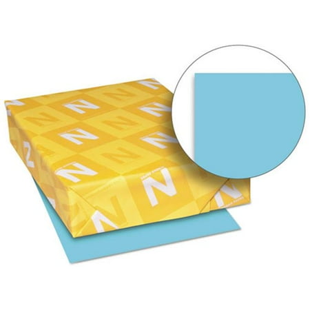 Wausau Paper Index - Wausau Papers 26781 8.5 x 11 Exact Brights Paper, Bright Blue