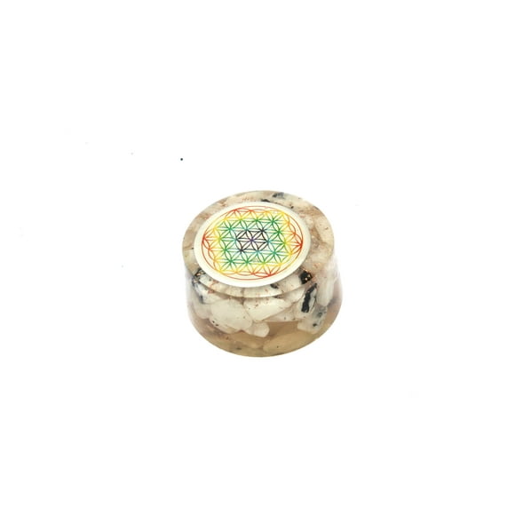 Jet Arc-en-Ciel Pierre de Lune Fleur de Vie Tour Orgone Buster Piézo Électrique Générateur de Protection EMF Fréquence Ions Testé Nuage Chem Buster