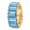 thumbnail image 2 of pstuiky Rings Ladies Fashion Diamond Colorful Personality Geometric Jewelry Size 5 Sale, 2 of 8