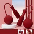 thumbnail image 1 of pitrice Cordless Jumping Rope Gym Exercise Fitness Weighted Jump Rope for Kids Ball dia6.5cm Red, 1 of 9