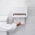 thumbnail image 2 of Soporte adhesivo para papel higiénico, sin perforaciones, resistente al agua, montado en la pared, d Abanopi Sostenedor del tejido, 2 of 7
