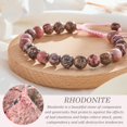 thumbnail image 2 of NICKSUN Natural Gemstone Crystal Beads Unisex Adjustable Macrame Stretch Bracelets, 2 of 5