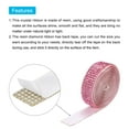 thumbnail image 4 of Unique Bargains 3Roll 1 Yard 8mm Self Adhesive Crystal Rhinestone Ribbon for Crafts Project, Dark Pink, 4 of 5