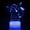 Color1, variant on 16 Colors Night Light 3D Illusion Table Lamp with Touch & Remote Control LED Lamp Kawaii Anime Led Light Cute Desk Lamp for Artwork Decor Christmas Halloween Birthday Decoration Gifts