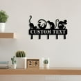 thumbnail image 2 of Craftnamesign Custom Cat Love Metal Key Holder, Cat Lover Gift, Cat Metal Coat Rack, Cat Key Hanger, 2 of 5