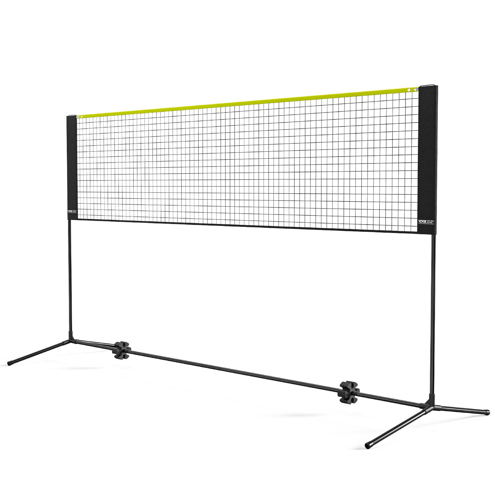 VEVOR Badminton Net, Height Adjustable Badminton Net, 10ft Wide Foldable Badminton Net, Portable Easy Setup Badminto Net Set with Poles, Stand and Carry Bag, for Kids Backyard Game Indoor Outdoor Use