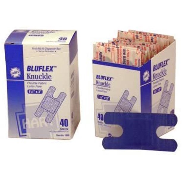 Bluflex(TM) Blue Knuckle Bandages, 40/Box