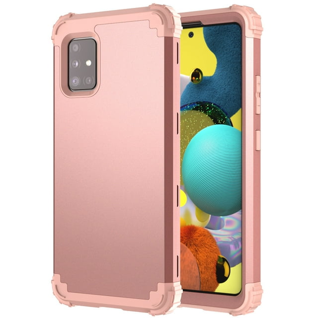 For Samsung Galaxy A71 5G Case, Dual Layer Slim Heavy Duty Hybrid Rugged Shockproof Anti-Scratch Protective Back Phone Cover