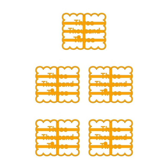 facefd 1/2/3/5 Elroy Cookie Mold Cooking Plastic Biscuit Form Mould Kitchen Baking Maker with Good Wishes D 5PCS