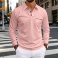 thumbnail image 6 of Fabrcox Polo Shirts for Men Long Sleeve Button Down Collared Mens Golf Shirt Regular Fit Casual Office Mens Dress Shirt with Chest Pocket XXXL, 6 of 8