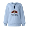thumbnail image 6 of Quarter Zip Pullover Women Quarter Zip Sweatshirt Women Womens Winter Tops Womens Fall Tops Turndown Collar Sweatshirt Womens Sweaters Dressy Casual Women Long Sleeve Tops with Pocket, 6 of 6