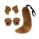 thumbnail image 3 of Orejas y cola de zorro para cosplay para mujeres y niñas, accesorios de cosplay, disfraz de Halloween de peluche marrón, 3 of 9