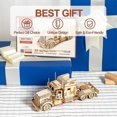 thumbnail image 2 of 3d Wooden Puzzle, Scale Mechanical Vehicle Model Building Kits, Best Toys Gift For Adults & Tee, 2 of 4