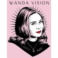 thumbnail image 2 of Girl's Marvel WandaVision Wanda Pop  Graphic Tee Light Pink Medium, 2 of 4
