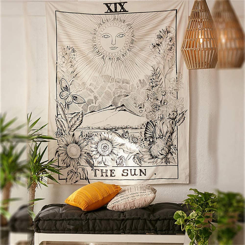Wall Hanging Tarot Tapestry Magical Moon Sun Bedspread Large Cover 3 Sizes UK 