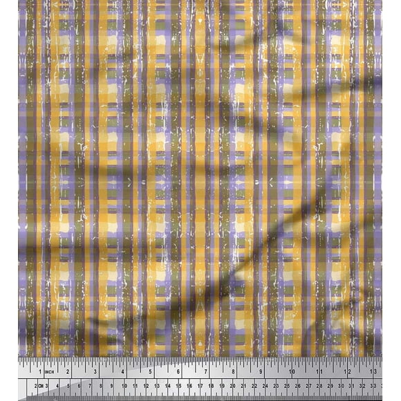 Soimoi Tissu en Rayonne à Motif Géométrique au Mètre 56 Pouces de Large
