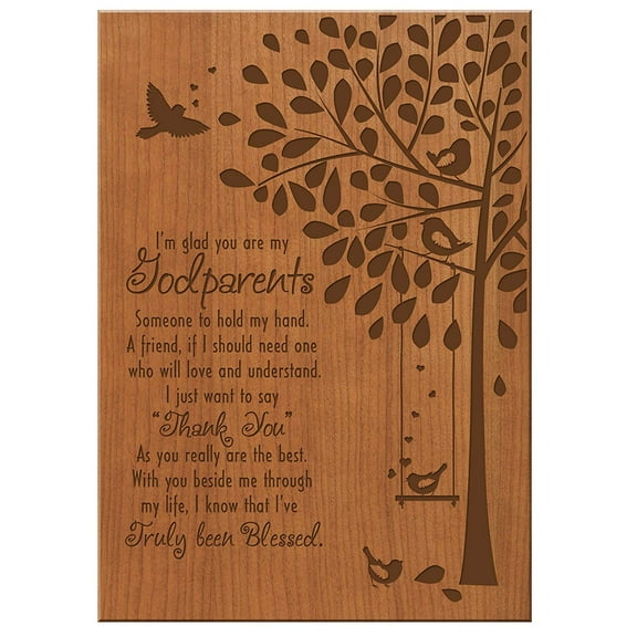 Godparent Thank You Gift from Godchild - I've Truly Been Blessed 6x8