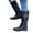 Black, variant on Puntoco Women'S Winter Boots Clearance,Large Size Boots Women Autumn Long Tube Zipper Low Heeled Shoes Boots Pointed Boots Knight Boots Black