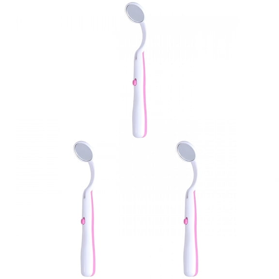 XIRQI Led Dental Mirror with Light,Dental Mirror for Teeth,3Pcs Oral Inspection Tool for Teeth,Gums And Tongue