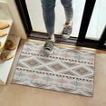 thumbnail image 2 of Brown Triangular Geometric Pattern Door Rugs,Washable Non Slip Door Mats Indoor,Decorative Door Mats,Entry Mat Indoor for Entrance,Bedroom,Kitchen,Bathroom,16"x24", 2 of 6