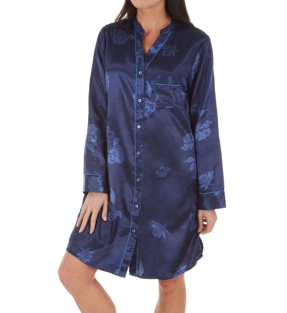 Brushed back satin nightshirt Clearance