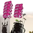 thumbnail image 6 of 9 Golf Club Headcovers Protection Guards Wear Resistant Golf Iron Covers Set Rose Red, 6 of 8