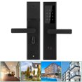 thumbnail image 4 of Door Lock, Ultrathin Door Lock, IC Card Unlock,  Hotel for Home Apartment Security Entry Black, 4 of 8