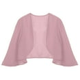 thumbnail image 3 of Cárdigan de gasa de manga 3/4 para mujer, bolero elegante de verano para boda, bolero de novia, chal largo, para noche, 3 of 5