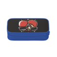 thumbnail image 2 of TEQUAN Large Capacity Pencil Case, Red Boxing Glove Sport Pattern Pencil Pouch 2 Compartments Pencil Bag (Blue), 2 of 7