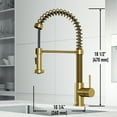 thumbnail image 4 of VIGO Edison Single Handle Pull-Down Sprayer Kitchen Faucet in Matte Brushed Gold, 4 of 17
