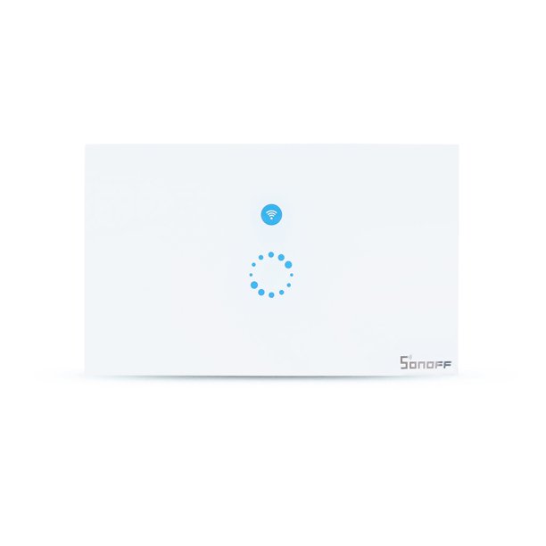 Sonoff Us Plug Wifi Wireless Touch Remote Control Tempered Glass Switch Panel Led Light Wall Switch