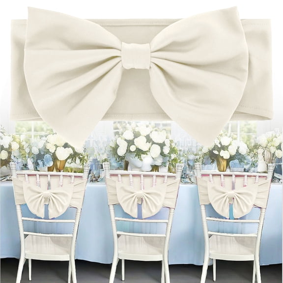 WUXIAB Stretch Spandex Chair Sashes With Buckle – Elastic Chair Bands,Wedding Chair Decor,Banquet Chair Sashes,Event Decoration Ties,Decorative Bows Ties For Wedding/Banquet/Party Event Decor A Beige