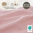 thumbnail image 3 of Simple&Opulence Linen Duvet Cover - Linen Cotton Blend 3 Pieces Bedding Set, 1 Duvet Cover 104 x 92 Inches and 2 Pillowcase- Solid Color Collection , Soft & Cozy ,Cooling Bedding-Pale Pink, King, 3 of 8
