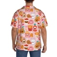 thumbnail image 3 of KLL Funny Food Print Men's Shirt Short Sleeve Button Down Summer Cuba Beach Shirts- 4X-Large, 3 of 5
