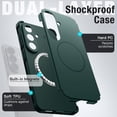 thumbnail image 3 of JETech Magnetic Case for Samsung Galaxy S26, Dual-Layer Heavy Duty Shockproof Cover (Midnight Green), 3 of 7