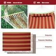 thumbnail image 6 of Barara King Patio Double Quick Dry Hammock Folding Concealed Portable Two Person Hammock for Camping Outdoor Patio Yard Beach，Red, 6 of 8