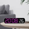 thumbnail image 6 of Necvior Multifunctional LED Digital Alarm Clock with Jump Second Date Temperature Display and Countdown for Bedroom Living Room, 6 of 20