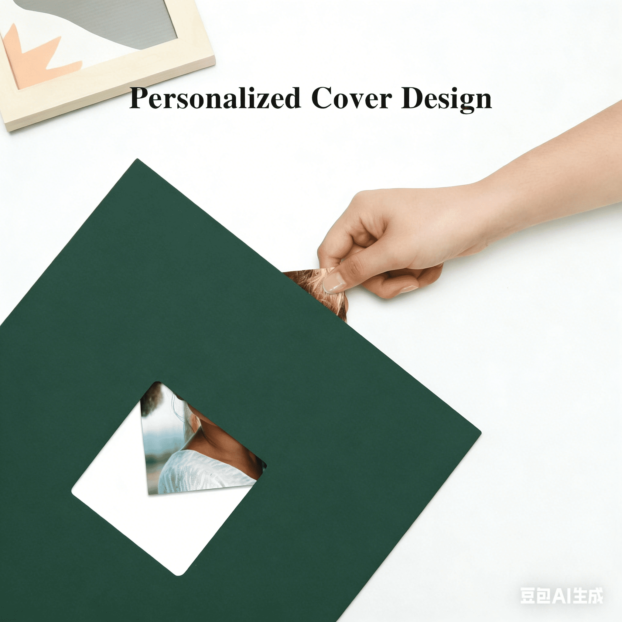 Large Photo Album Self Adhesive, 3x5 4x6 5x7 8x10 Pictures Magnetic Scrapbook, Linen Cover DIY Album with A Pen, 11"x10.6" 40pages