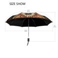 thumbnail image 3 of YAZAOO One-Touch Auto Open Close Rain Umbrella With Creative Earthy Elegance Pattern, 3 of 7