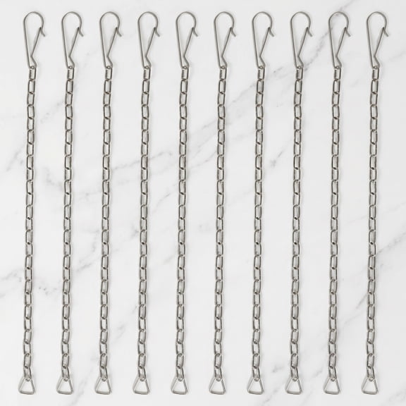 Shihaoyuan, 10 Piece Stainless Steel Toilet Flapper Lift Chain,9.84in