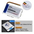 thumbnail image 2 of Reemplazo iMah para Infant Optics DXR-8 Baby Monitor batería Sp 803048 3,7 V 1200 mAh recargable de iones de litio, 2 of 5