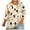 Beige, variant on JTZGDY Plus Size Womens 3/4 Sleeve Tops Vintage Floral Printed Summer Graphic T-Shirts Loose Oversized Crewneck Tunic Blouse Fashion 2025 Outfit Clothes Blue#01 XXL